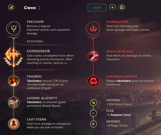 Runas da Gwen