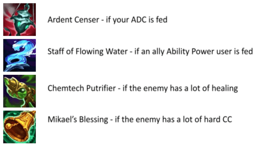 League of Legends LoL Ardent Censer Staff of Flowing Water Chemtech Putrifier Mikael's Blessing Lulu